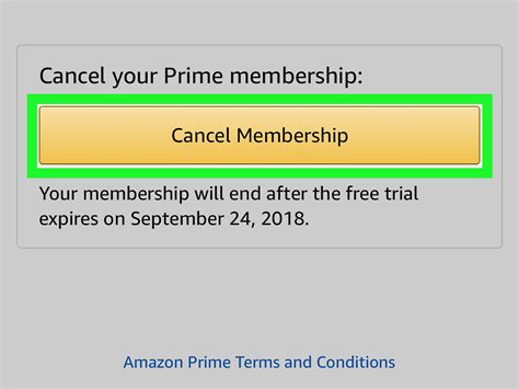 how to cancel amazon prime subscription